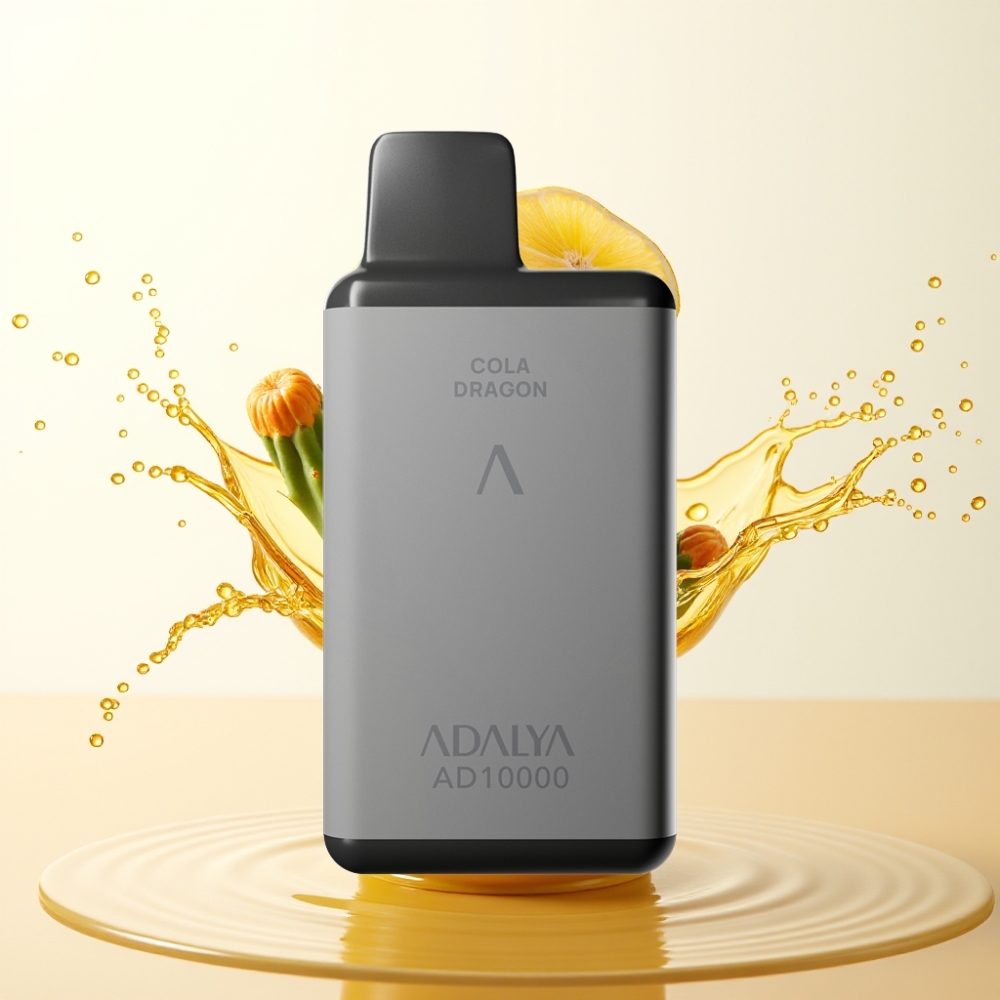 Adalya AD 10000 Puffs Enkratna Vape Cactus Splash – Siva, 14 ml E-tekočina, 2% Nikotina, USB-C, 650 mAh