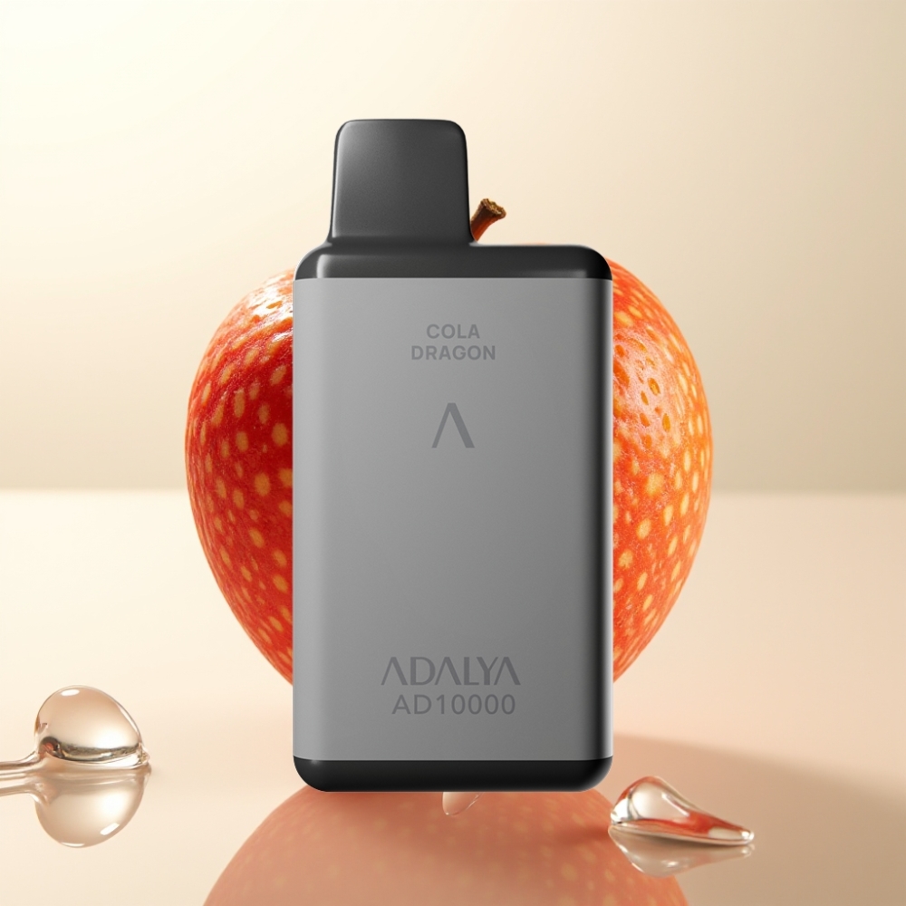 Adalya AD 10000 Pufi Enkratna Vape Ljubezen 66 Siva, 14 ml E-tekočina, 2% Nikotina, 650 mAh Baterija, USB-C
