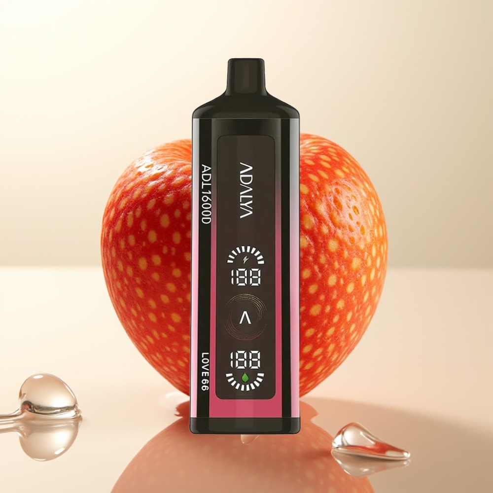 Adalya ADL 16000 PRO Pufi Ljubezen 66 Enkratna Vape Naprava – 16.000 Pufov, USB-C, Digitalni Zaslon, Smart Mesh Coil, 25ml E-tekočina, 2% Nikotina