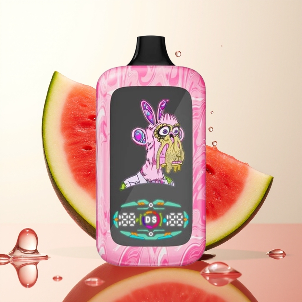 Fumot Digital Monkey 40000 Puf Disposable Vape Jagoda Lubenica - Dvojni Motor, Dvojna Mrežna Tuljava, 850 MAH, Type-C, Nikotin 0%-5%