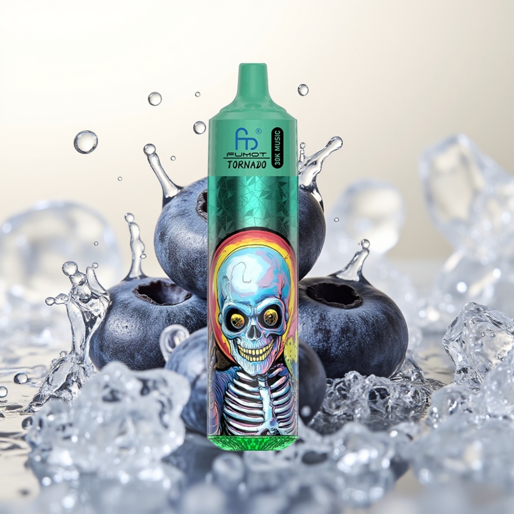 Fumot RandM Tornado 30000 Dispozabilna Vapa Borovnica Led 30.000 Potegov 30mL 2%/5% Nikotina 600mAh LED