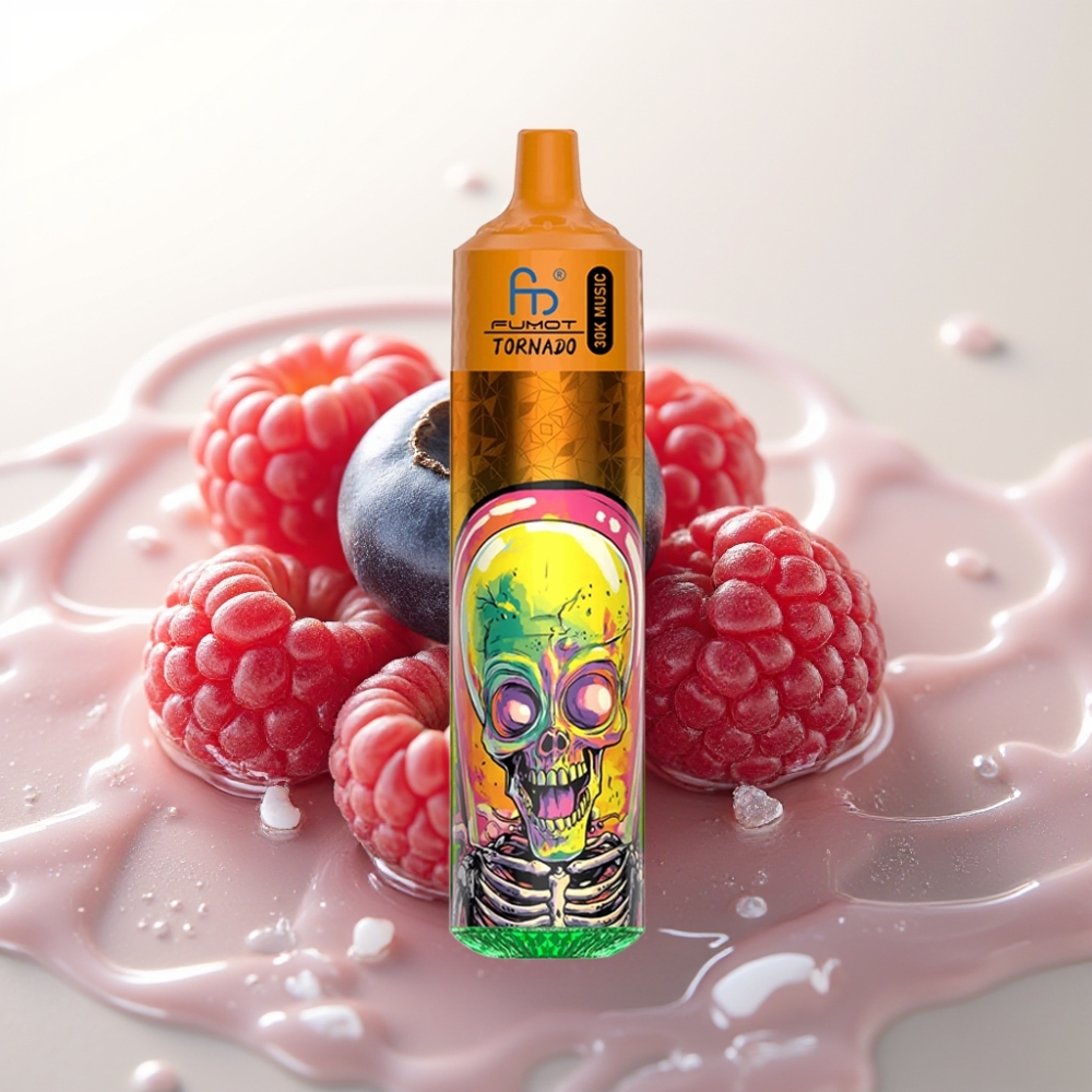Fumot RandM Tornado 30000 Puffov Disposable Vape Borovnica Malina – 30mL, 1.0 Ohm, LED, 600mAh