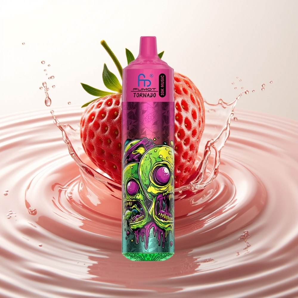 Fumot RandM Tornado 30000 Puffov E-cigareta Jagoda Borovnica – 30mL, 2%/5% Nikotina, 600mAh Baterija, LED Zaslon