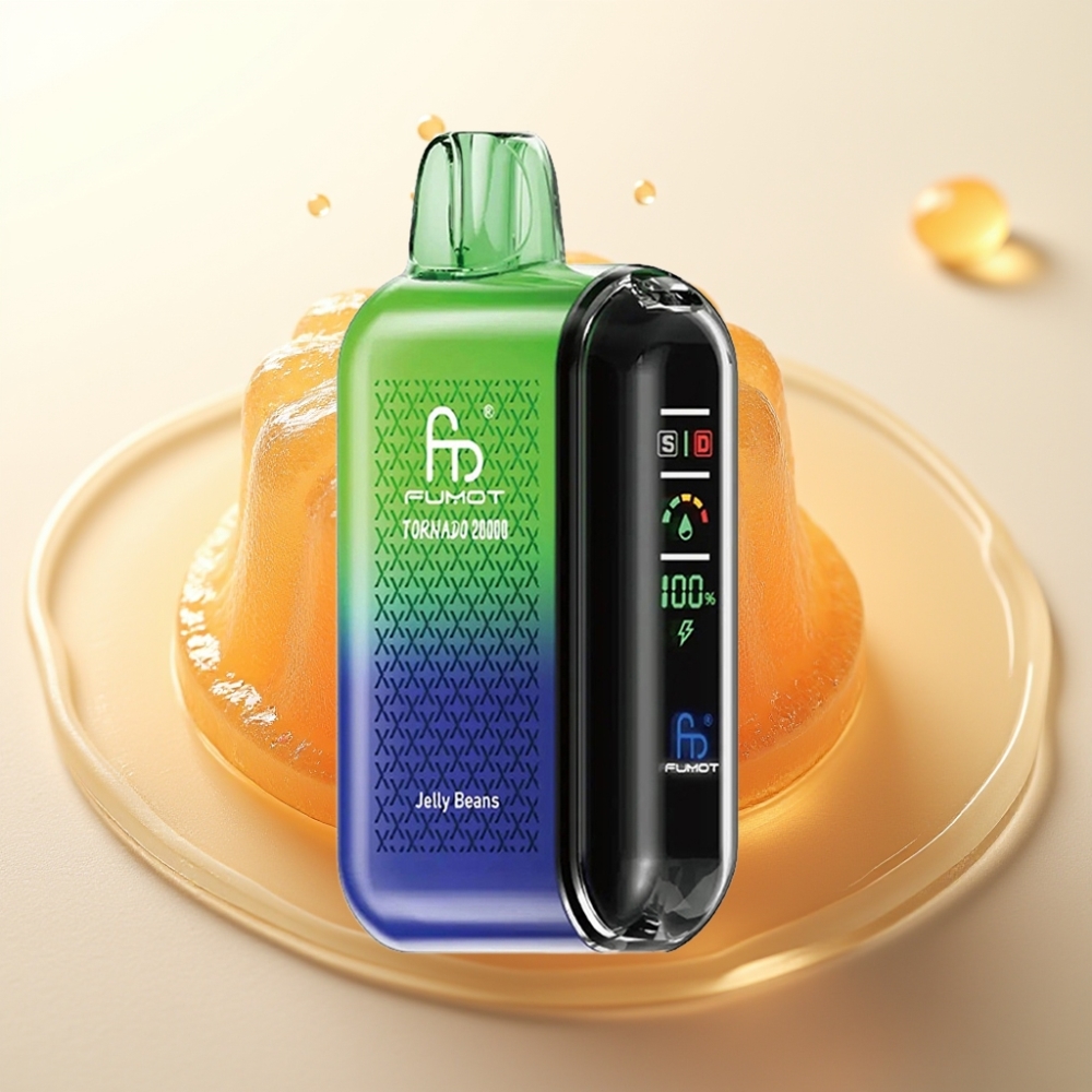 Fumot Tornado 20000 Puffov Enkratni Vape Jelly Beans - Dual Mesh Coil, 20ml E-tekočina, 850mAh, 2% Nikotina