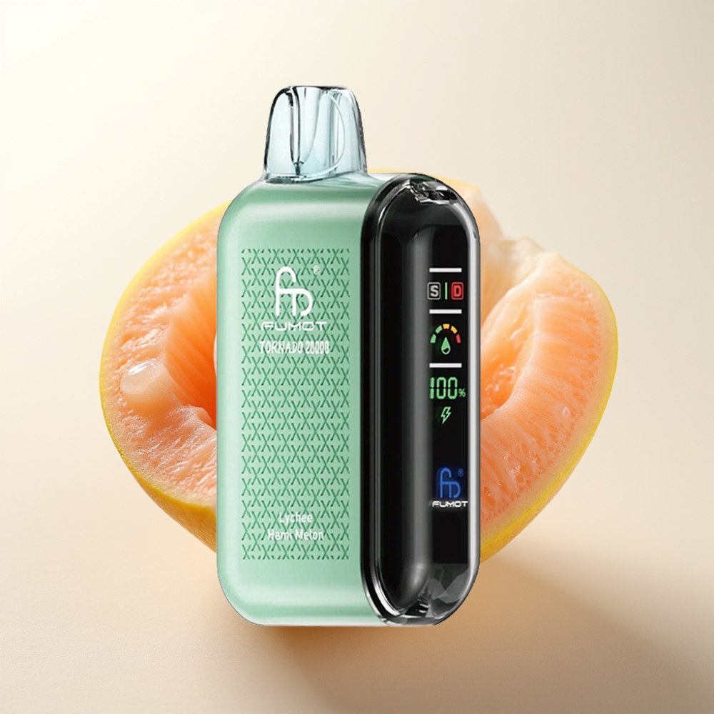 Fumot Tornado 20000 Puffs Ljutični Hami Melon Disposable Vape - Dual Mesh Coil, 20ml, 850mAh, 2% Nikotin