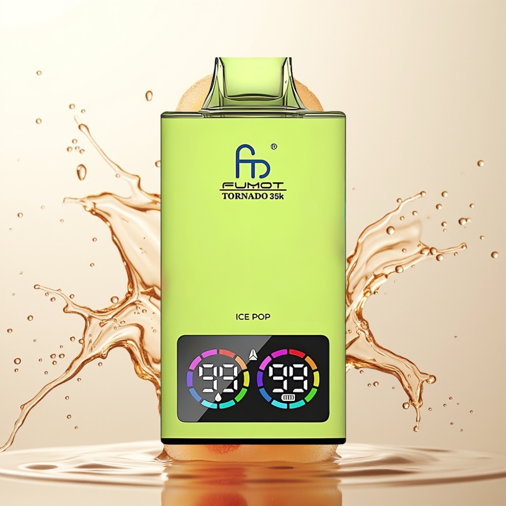 Fumot Tornado 35K Enkratna Vape z Led Preoblikovanjem – Dual Mesh Coil, 15ml E-tekočina, 700 MAH, Hitro Polnjenje USB-C, 35000 Puffov