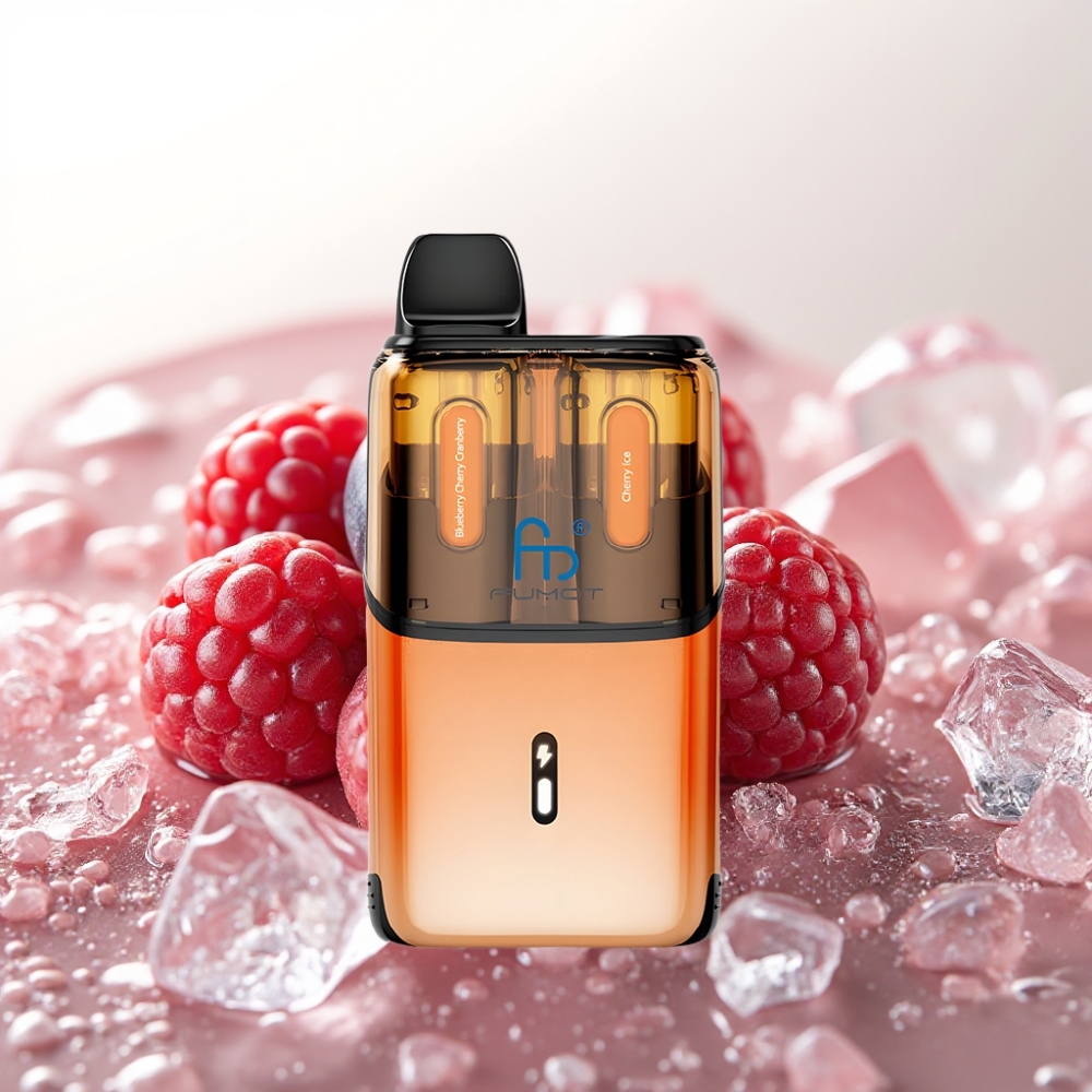 Fumot Ultra T32000 Enkratna E-cigareta Blueberry Cherry Cranberry - Cherry Ice | 32000 potegov | 800mAh | 24ml | Type-C | 20mg | Mesh Coil