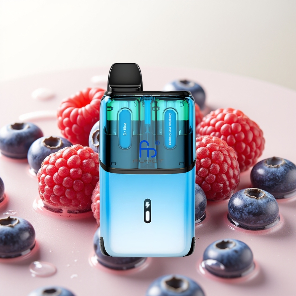 Fumot Ultra T32000 Enkratna E-cigareta Dr Blue - Borovnica Kisla Malina