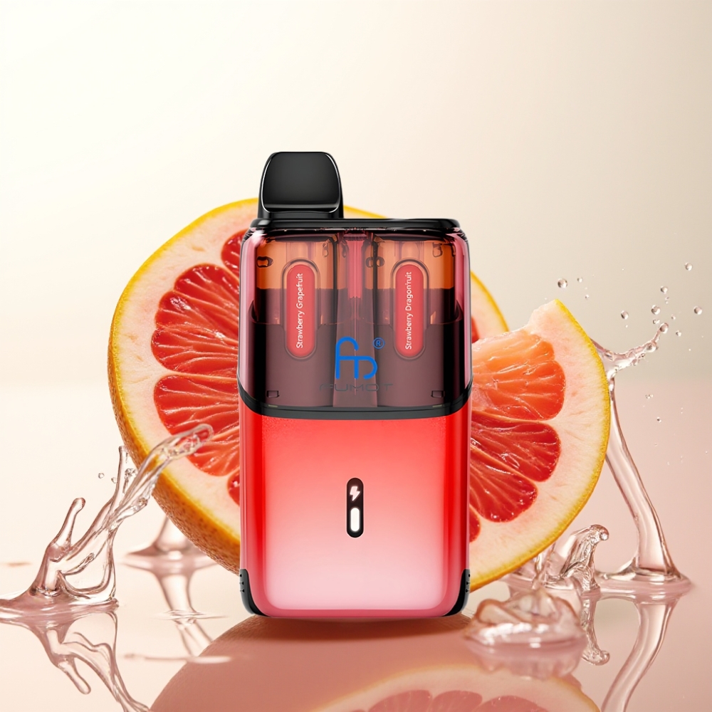 Fumot Ultra T32000 Enkratna E-cigareta Jagoda Grenivka - Jagoda Zmajev Sadje | 32000 Pufov, 800mAh, 24ml, Type-C, 20mg, Mesh Coil