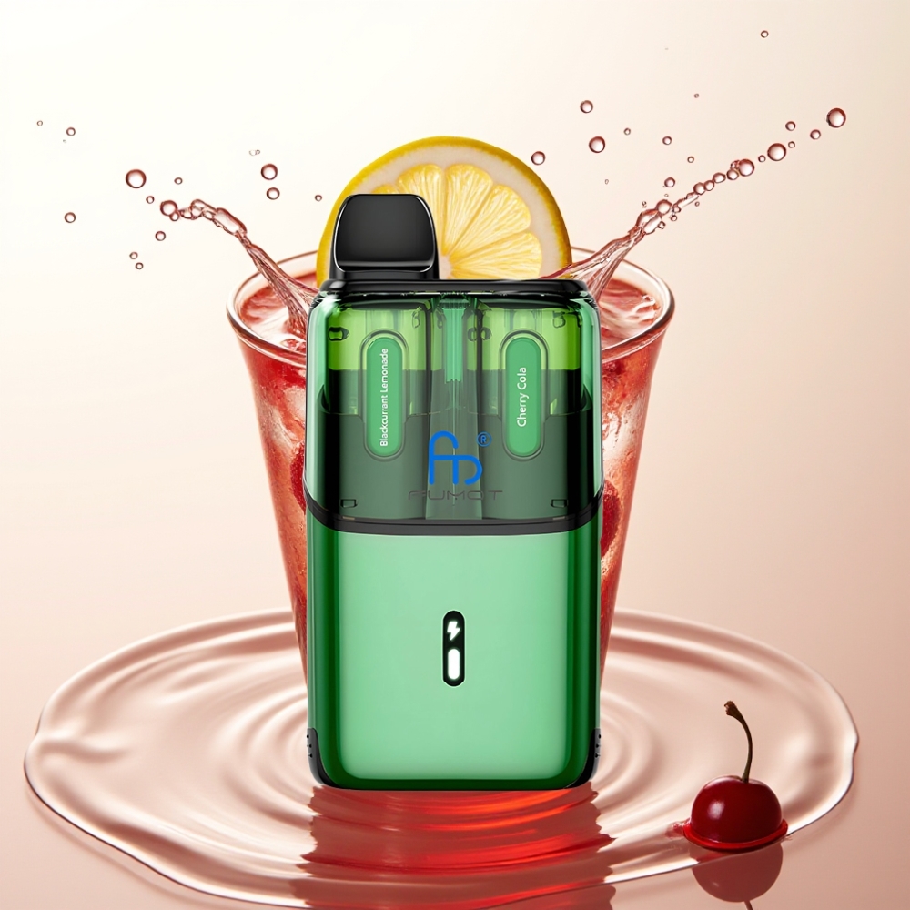 Fumot Ultra T32000 Enkratna E-cigareta Črni ribez limonada - Češnjeva kola | 32000 potegov, 24ml e-tekočine, 800mAh, Type-C, 20mg nikotina, Mesh coil