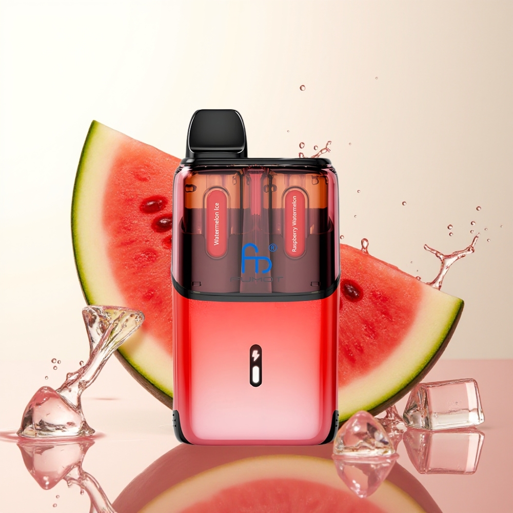 Fumot Ultra T32000 Enkratna Vapa Lubenika Led – Malina Lubenika | 32000 potegov, 800mAh, 24ml, Type-C, 20mg, Mesh coil