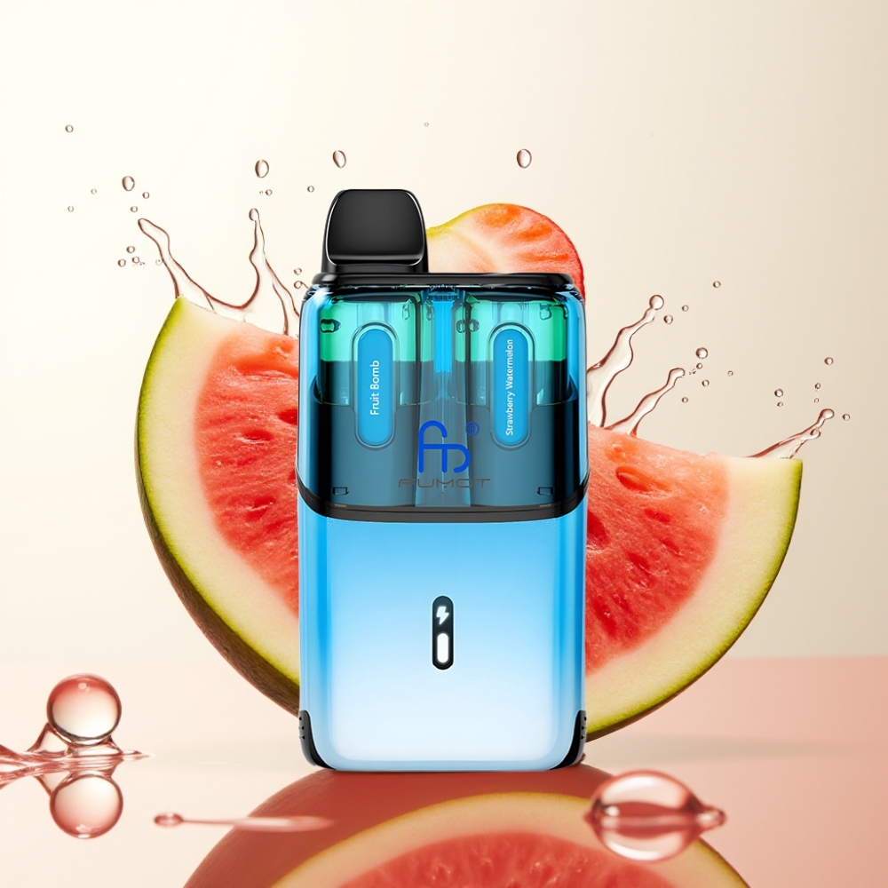 Fumot Ultra T32000 Enkratna Vape Sadno Bomba - Jagoda Lubenica | 32000 Puffov, 800mAh, 24ml, Type-C, 20mg Nikotina, Mesh Coil