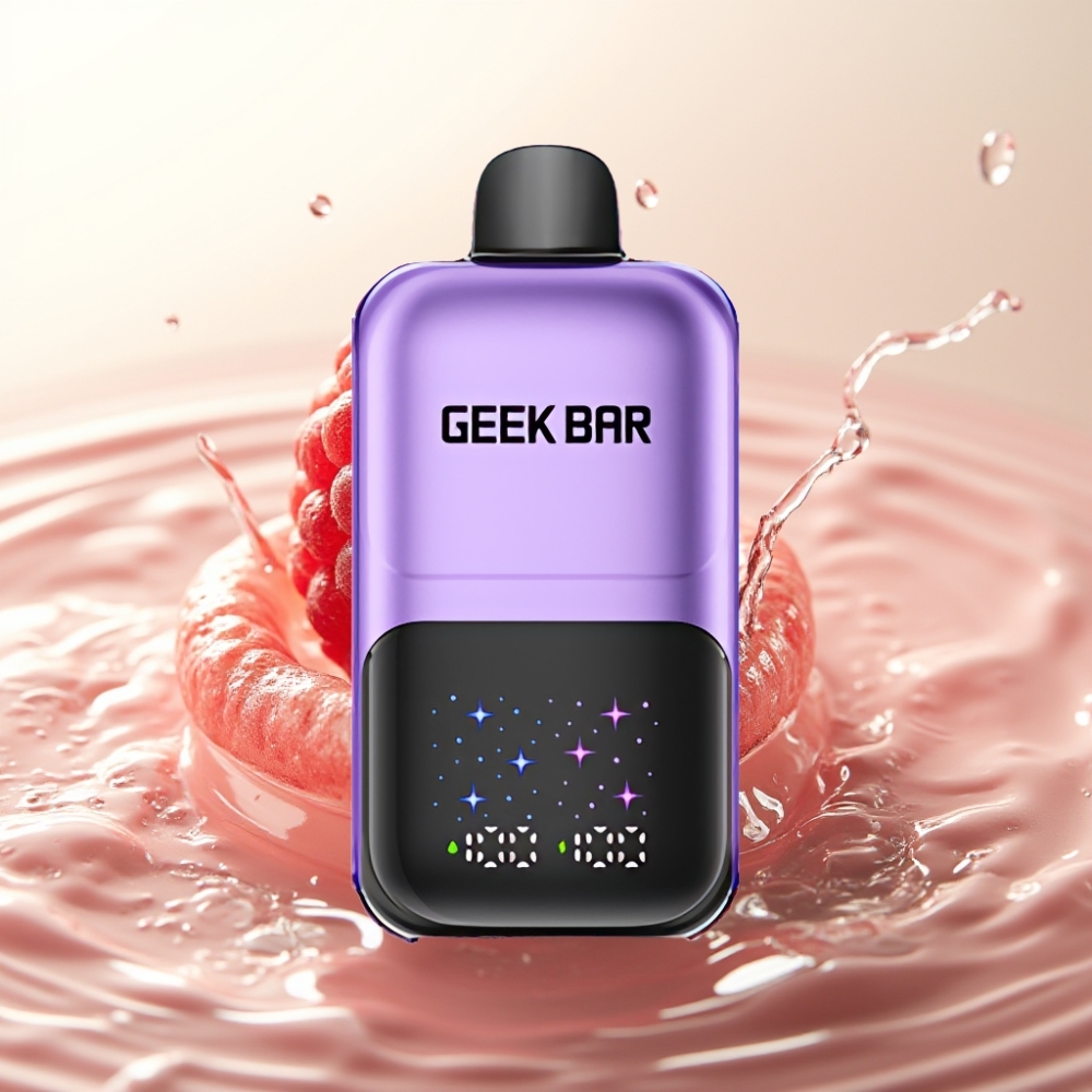 GEEK BAR 2GO 20ml 50000 Potev Dve Seriji Enkratna Vape Pen Grozdje & Malina