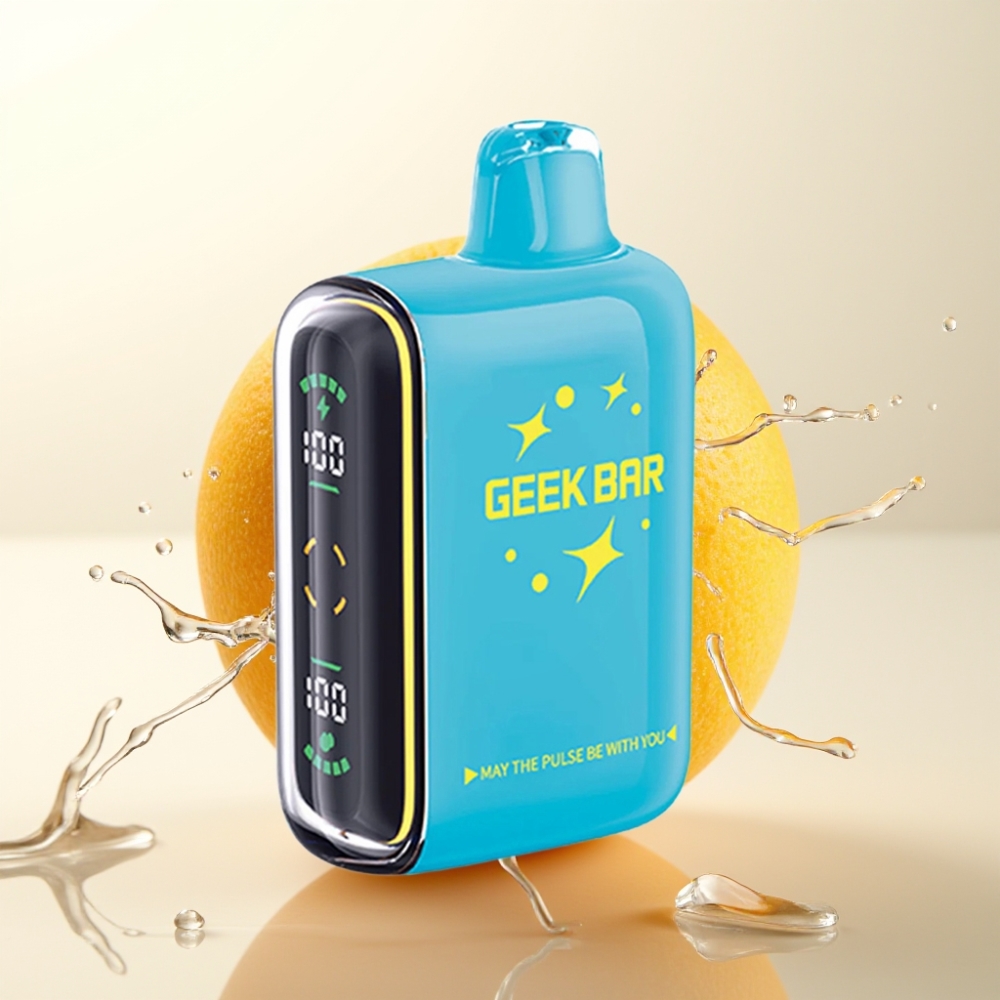 Geek Bar Pulse 15000 Pofov Brez Nikotina Enkratna Vape Naprava s 16ML E-tekočine, Nastavljivim Zračnim Tokom in USB Type-C Polnjenjem