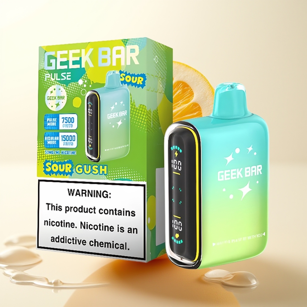 Geek Bar Pulse 15000 Pofov Kisle Izdaje Disposable Vape – 16ML, 5% Nikotin, Nastavljiv Pretok Zraka, 650 mAh Baterija, USB Type-C