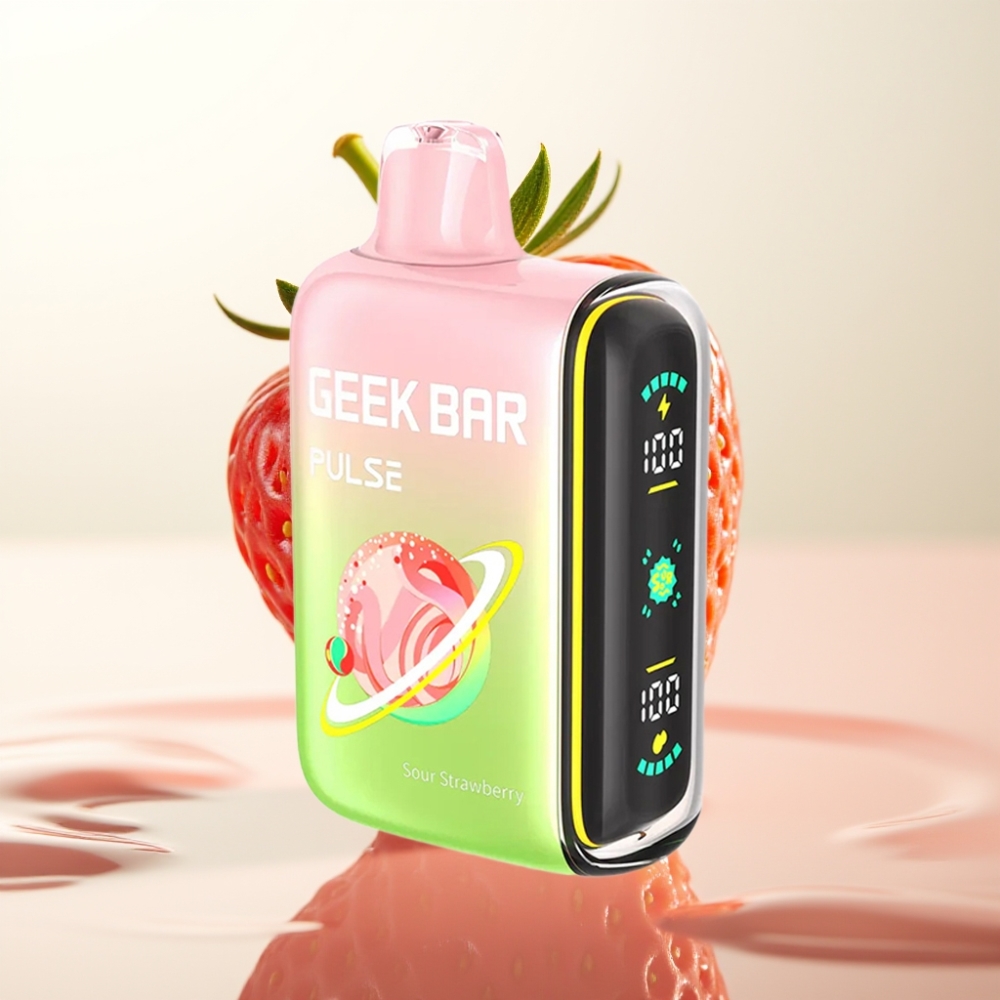 Geek Bar Pulse 15000 Pofov Kisle Izdaje Disposable Vape – 16ML, 5% Nikotin, Nastavljiv Pretok Zraka, 650 mAh Baterija, USB Type-C