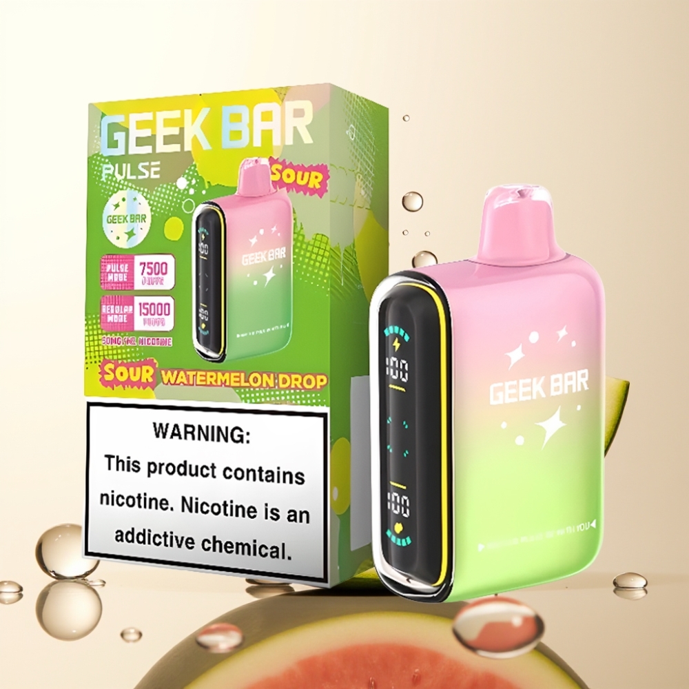 Geek Bar Pulse 15000 Pofov Kisle Izdaje Disposable Vape – 16ML, 5% Nikotin, Nastavljiv Pretok Zraka, 650 mAh Baterija, USB Type-C