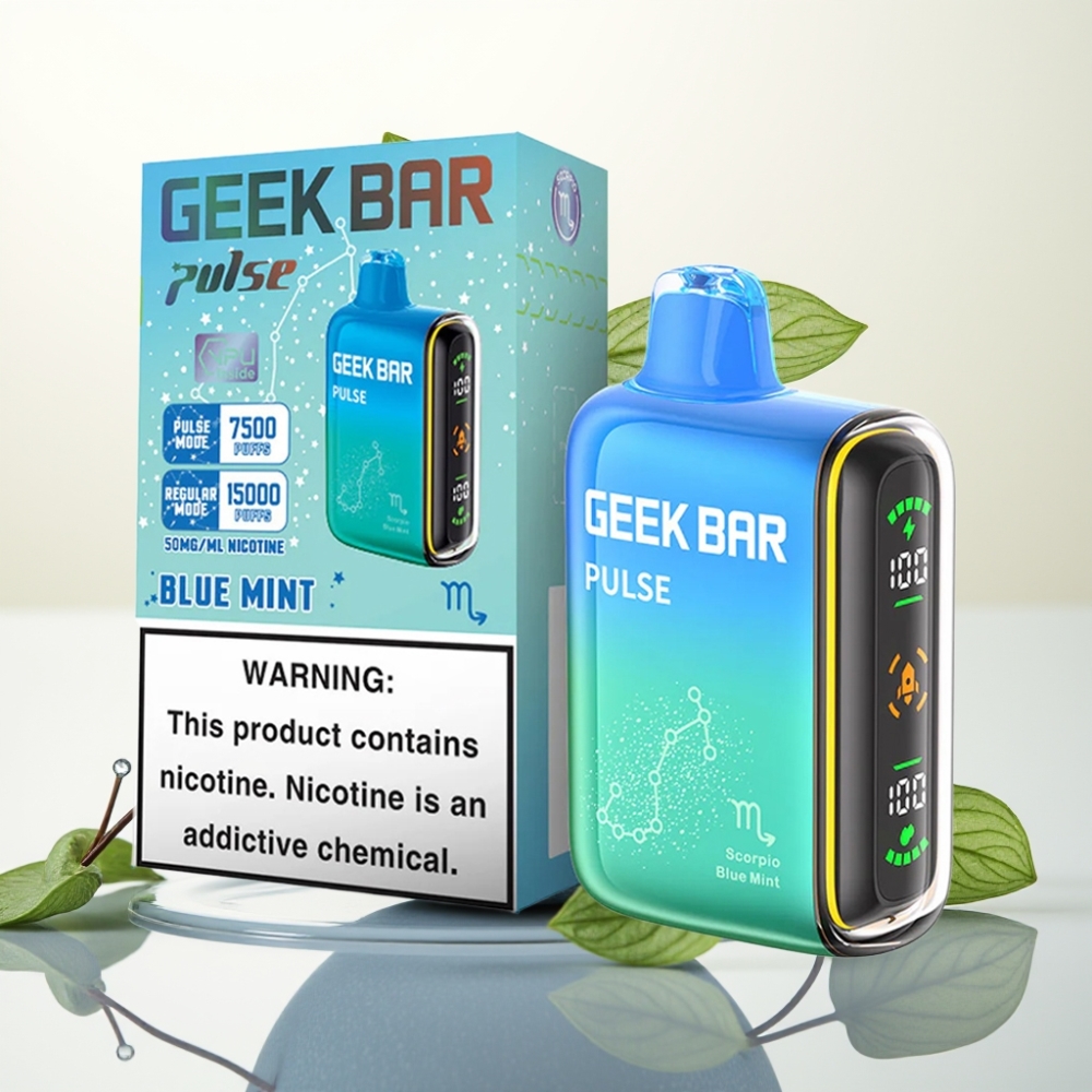 Geek Bar Pulse 15000 Pofov Zodiac Edition – 16ML, 5% Nikotina, 650 mAh, USB Type-C, Nastavljiv Pretok Zraka