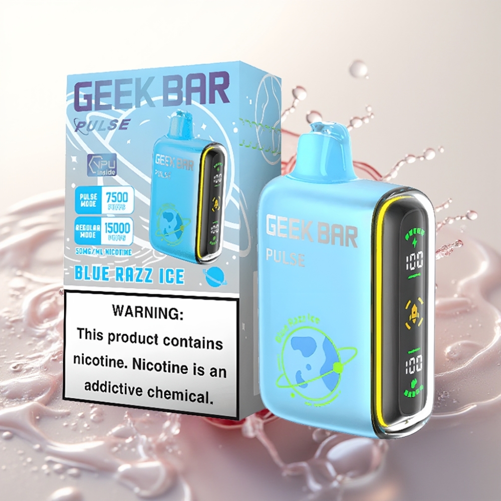 Geek Bar Pulse 15000 Puffov Planet Edition – 16ML, 5% Nikotina, Nastavljiv Pretok Zraka, 650 mAh, USB Type-C