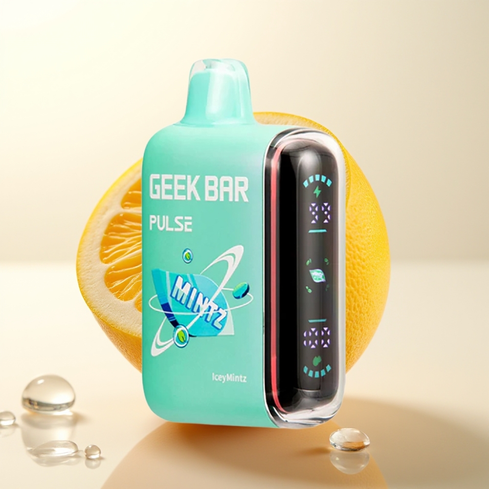 Geek Bar Pulse 15000 Pufov Enkratna Vapa Mintz Edition – 16ML, 5% Nikotina, 650 mAh, USB-C