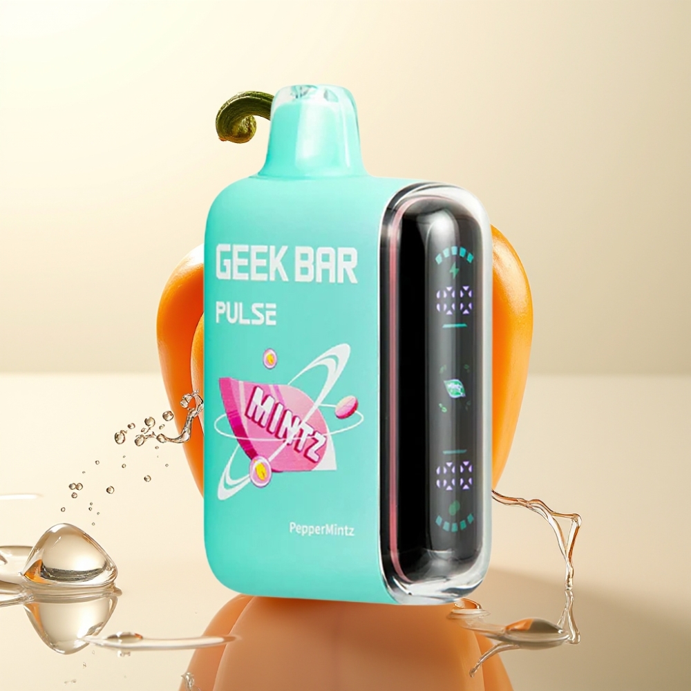 Geek Bar Pulse 15000 Pufov Enkratna Vapa Mintz Edition – 16ML, 5% Nikotina, 650 mAh, USB-C