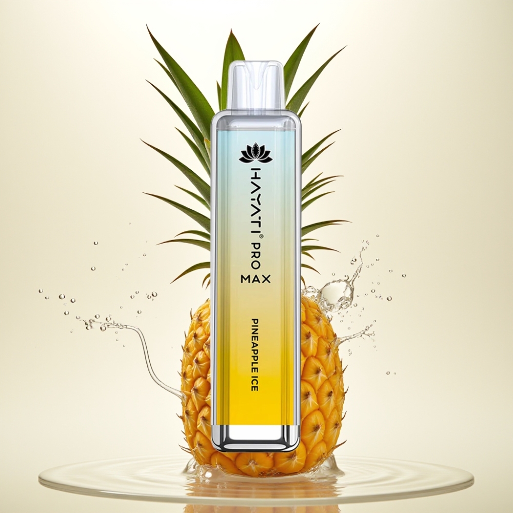 Hayati Pro Max 4000 Potegov Enkratna Vapa Ananas Led s Polnilno Baterijo
