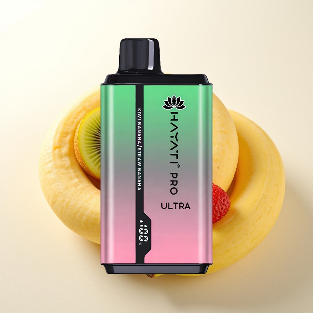 Hayati Pro Ultra 15000 Pofov Dispozabilni Vape Kiwi Banana Strawberry – 2×12ml, 2% Nikotina, 49 Okusov
