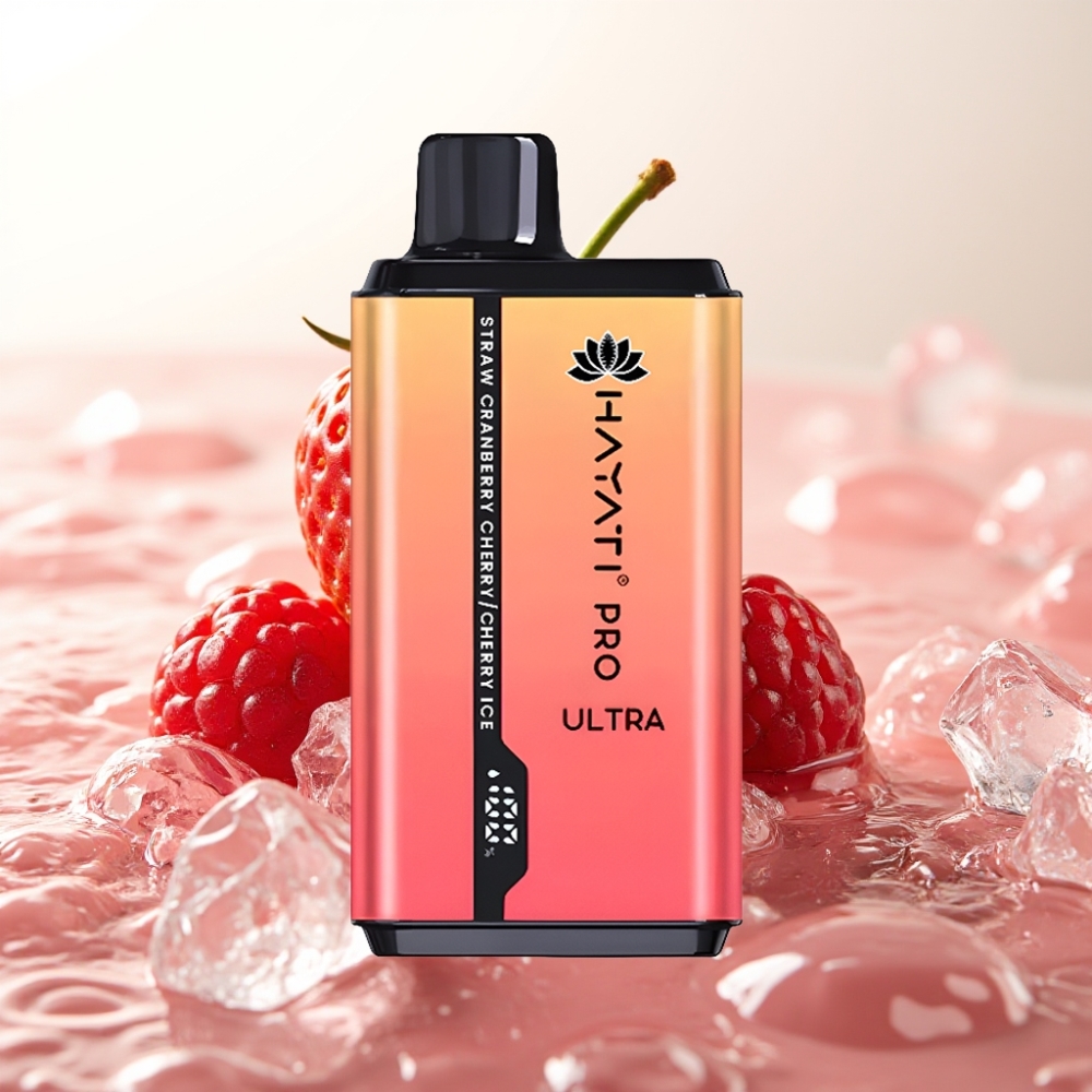 Hayati Pro Ultra 15000 Puffov Enkratna Vape Jagoda Brusnica Češnja Led Ali Hayati Pro Ultra 15000 Puffov