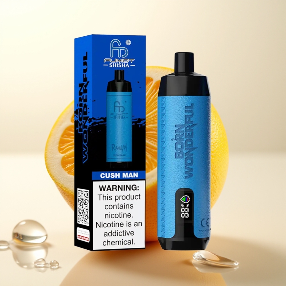 RandM Fumot Shisha 10000 Puffov Enkratna Vape z LED, 18ml E-tekočine, 850 mAh, Type-C, 0.6ohm, 0.5% Nikotina