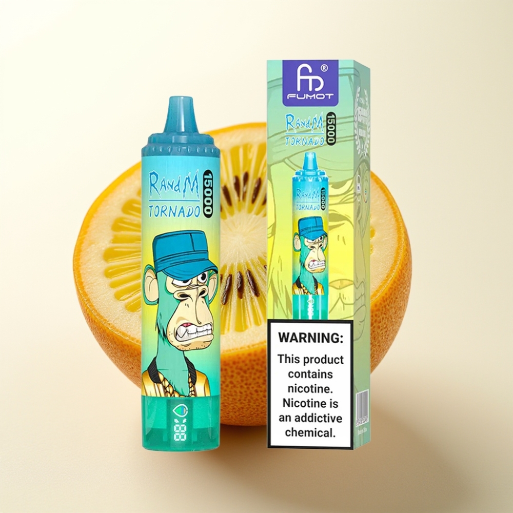 RandM Fumot Tornado 15000 Pufov Enkratna Vape E-parjenka Kiwi Pasijonka Guava