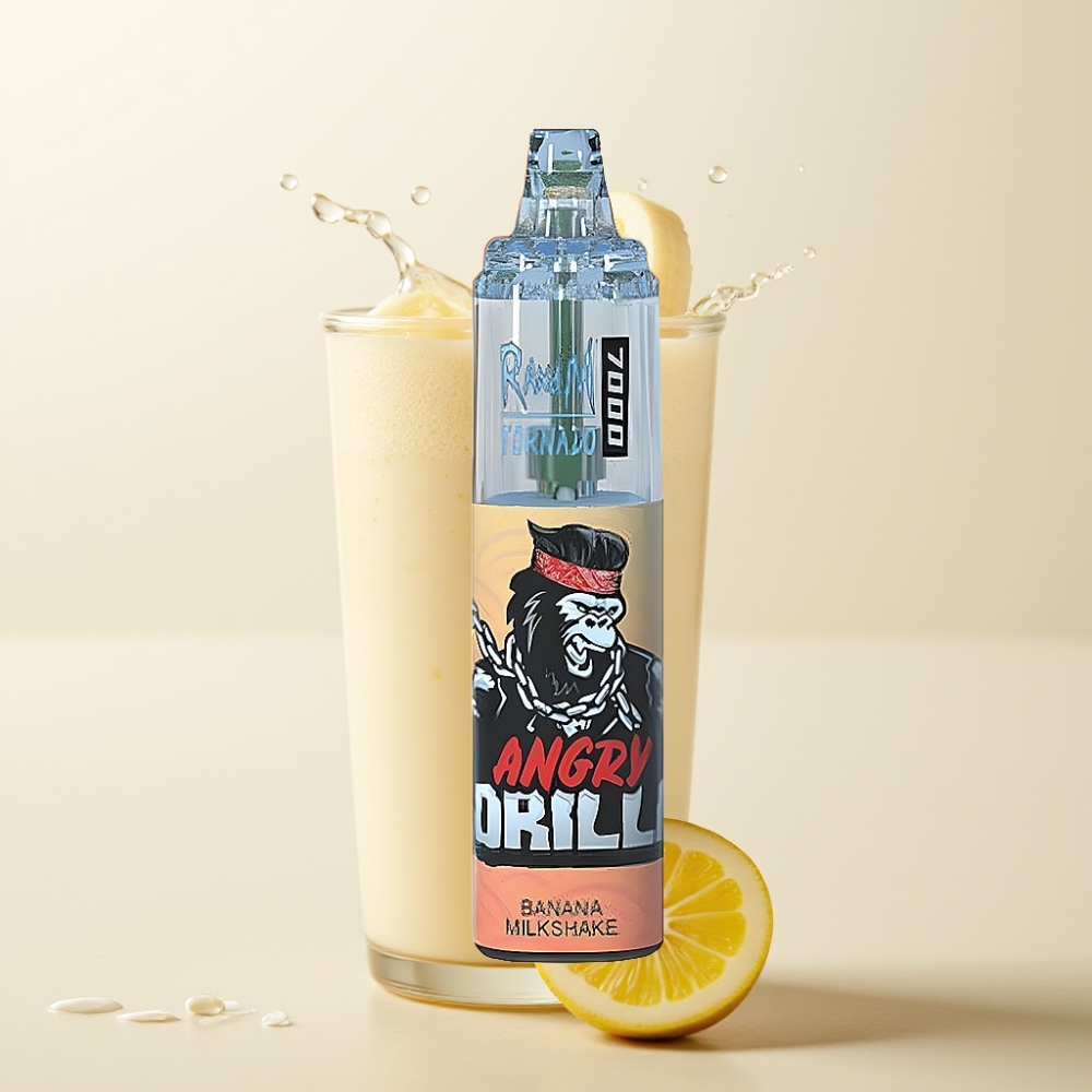 RandM Fumot Tornado 7000 Enkratna E-cigareta Bananini Milkshake
