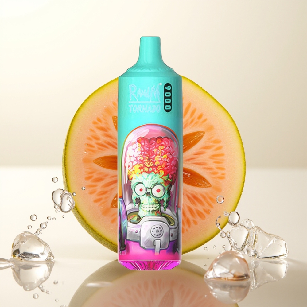 RandM Fumot Tornado 9000 Puffs Disposable Vape Guava Ice – 18 mL