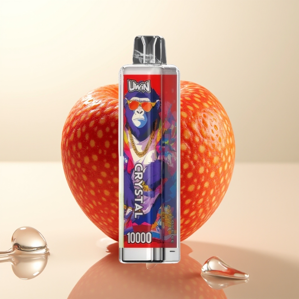 UWIN Crystal 10000 Puf Enkratna E-cigareta Ljubezen 66 – 18ml, 0.8 Ohm, 650mAh, RGB