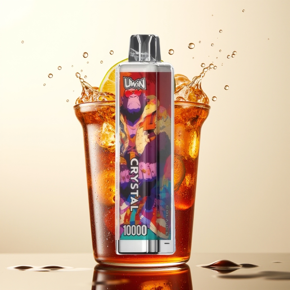 UWIN Crystal 10000 Puff Enkratna E-cigareta Cola Ice | 18ml E-tekočina | 0%, 2%, 3%, 5% Nikotin | 650mAh Baterija | RGB Osvetlitev