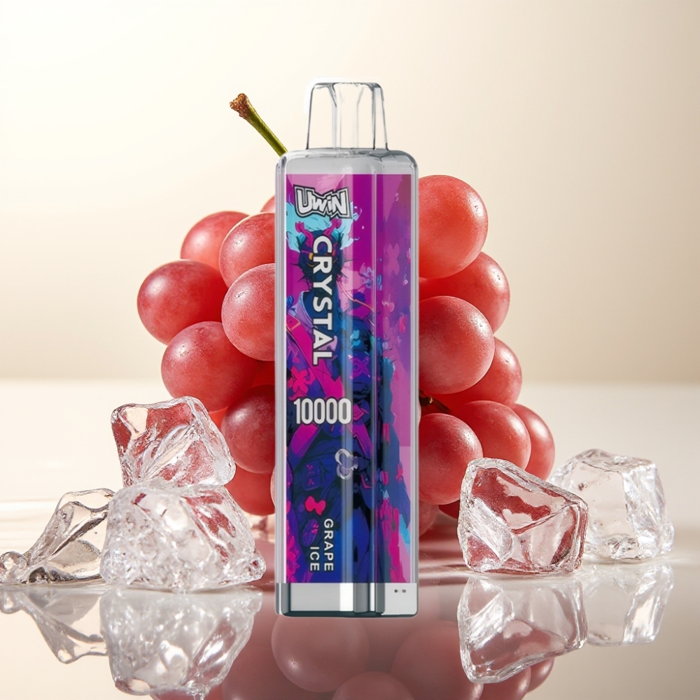 UWIN Crystal 10000 Puffovi Enkratna E-cigareta Grozdni Led z RGB Osvetlitvijo – 0%, 2%, 3%, 5% Nikotina, 18ml, 650mAh, Type-C, 0.8 Ohm