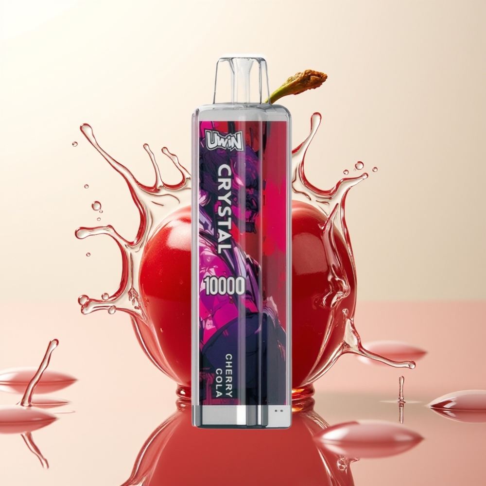 Uwin Crystal 10000 Puffov Enkratna Vape Češnjeva Kola | 18ml | 0%/2%/3%/5% Nikotina | 650mAh | RGB Osvetlitev