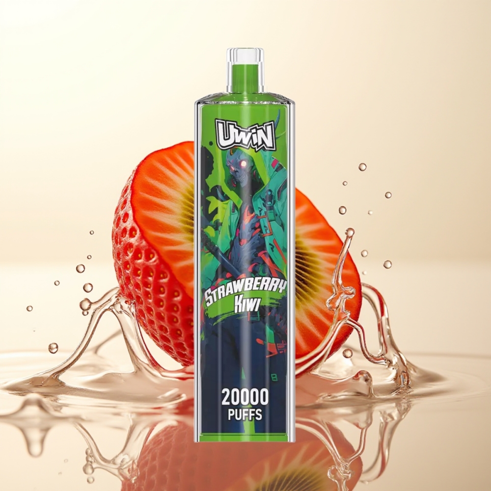 Uwin Shisha Hookah Crystal 20000 Puffov Jagoda Kivi | 0% 2% 3% 5% Nikotin | 22ml | 650mAh | Type-C | Mesh Coil
