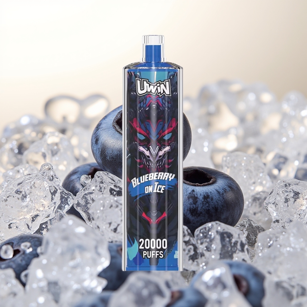 Uwin Shisha Hookah Crystal 20000 Puffs Borovnica na Ledu – 0% 2% 3% 5% Nikotin, 650 mAh, Type-C, Mesh Coil, 22ml