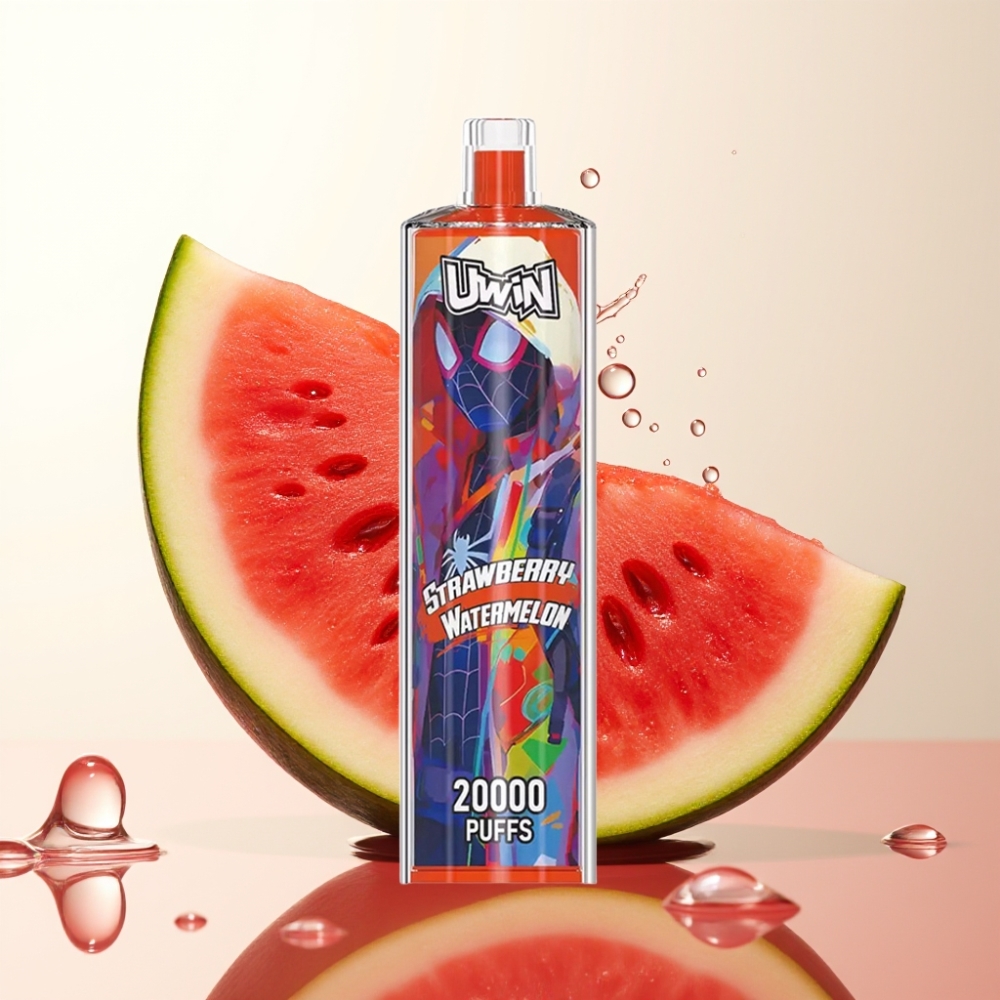 Uwin Shisha Hookah Crystal 20000 Pufi Jagoda Lubenica | 0% 2% 3% 5% Nikotin | 22ml | 650mAh | Type-C | Mesh Coil | DTL
