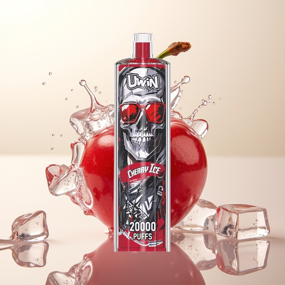 Uwin Shisha Hookah Crystal 20000 Pufi Češnjevi Led in Uwin Shisha Hookah Crystal 20000 Pufi