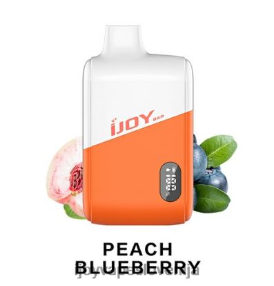 iJOY Disposable Vape TVF4X189 - iJOY Bar IC8000 za enkratno uporabo breskev borovnica