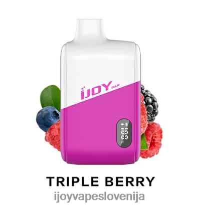 iJOY Vape Flavors TVF4X195 - iJOY Bar IC8000 za enkratno uporabo trojni jagodni led
