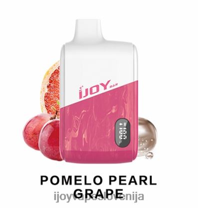 iJOY Vape Ljubljana TVF4X192 - iJOY Bar IC8000 za enkratno uporabo pomelo biserno grozdje