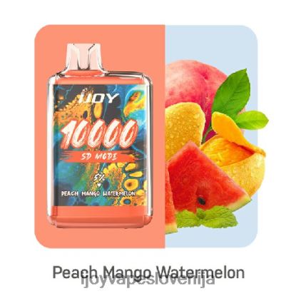 iJOY Disposable Vape TVF4X169 - iJOY Bar SD10000 za enkratno uporabo breskev mango lubenica