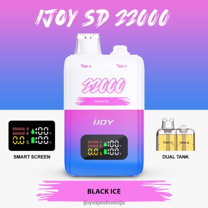 iJOY Bar Review TVF4X148 - iJOY SD 22000 za enkratno uporabo črn led