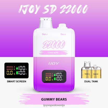 iJOY Store TVF4X154 - iJOY SD 22000 za enkratno uporabo gumijasti medvedki